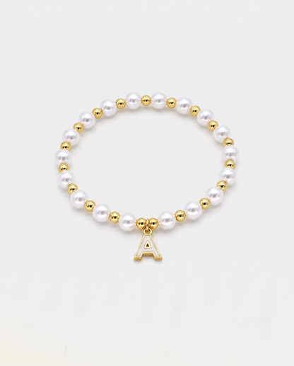 Suzanne | イニシャルパールブレスレット