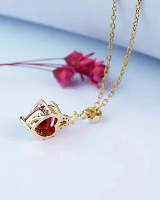 Aurelienna™ イエスの聖心の金メッキネックレス