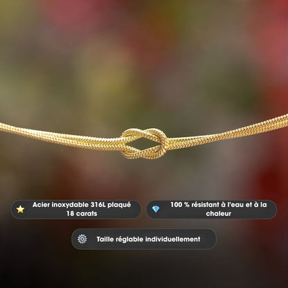 Coravanté |エレガントなタッチのカスタマイズ可能なノットブレスレット