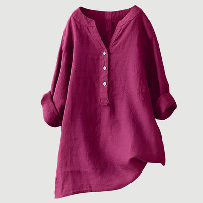 Gavienne™ 軽やかで快適なリネン女性用ブラウス